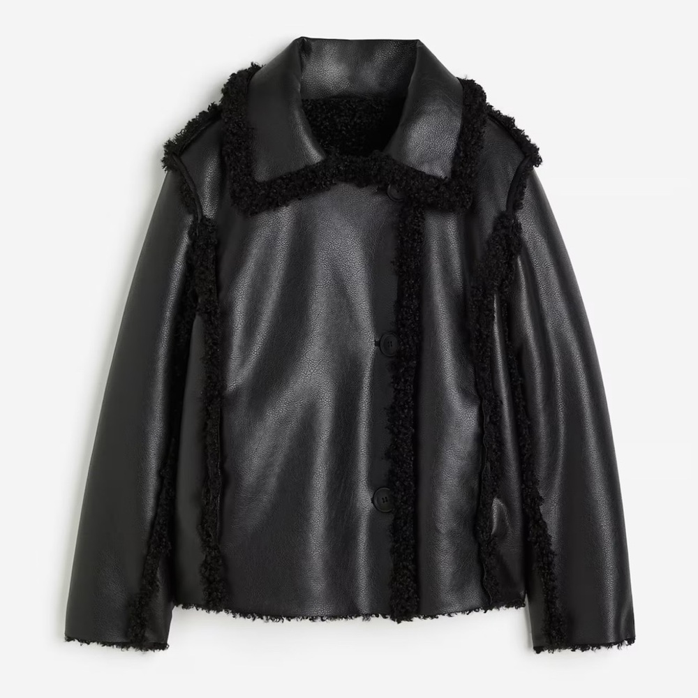 Black Faux Leather Jacket